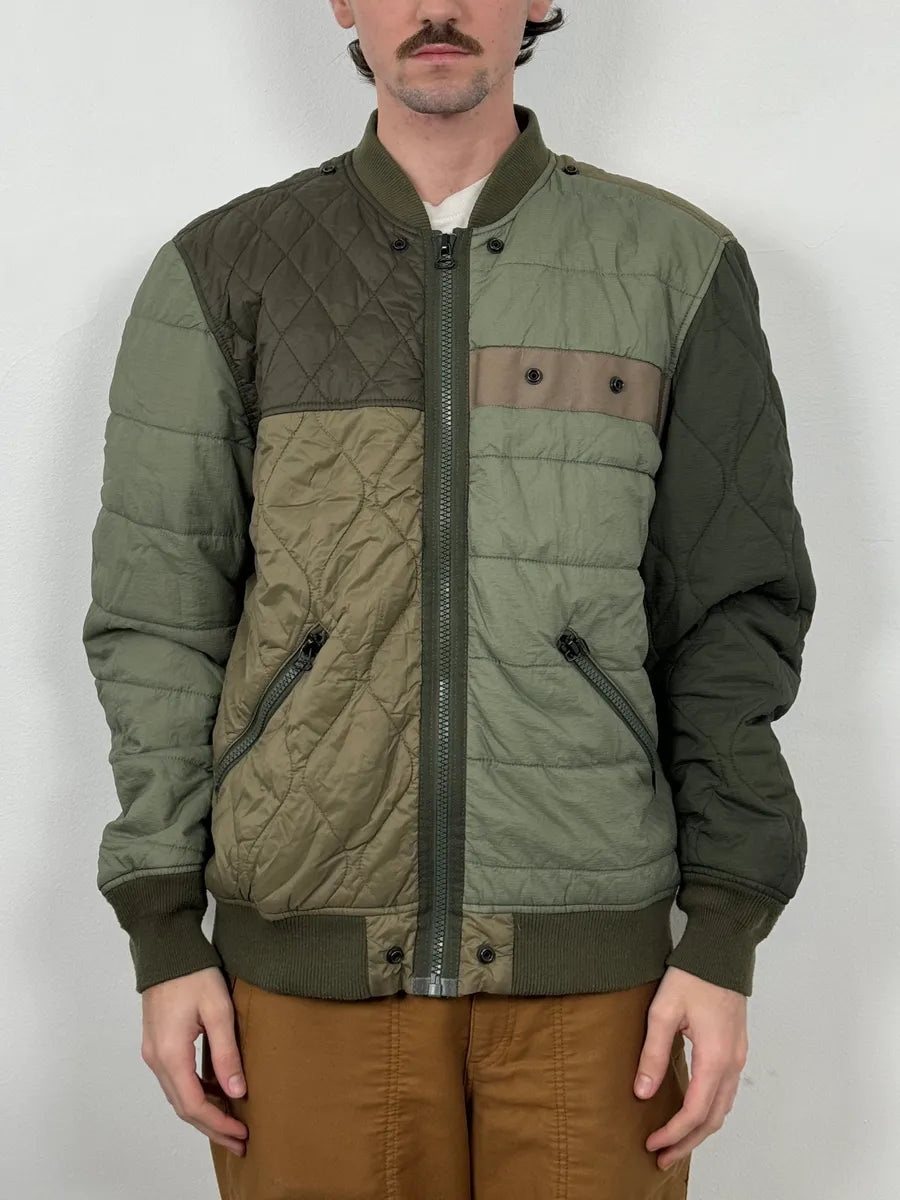 2000s Diesel Khaki Deconstructed Puffer Bomber Jacket SpHCbTJ 1