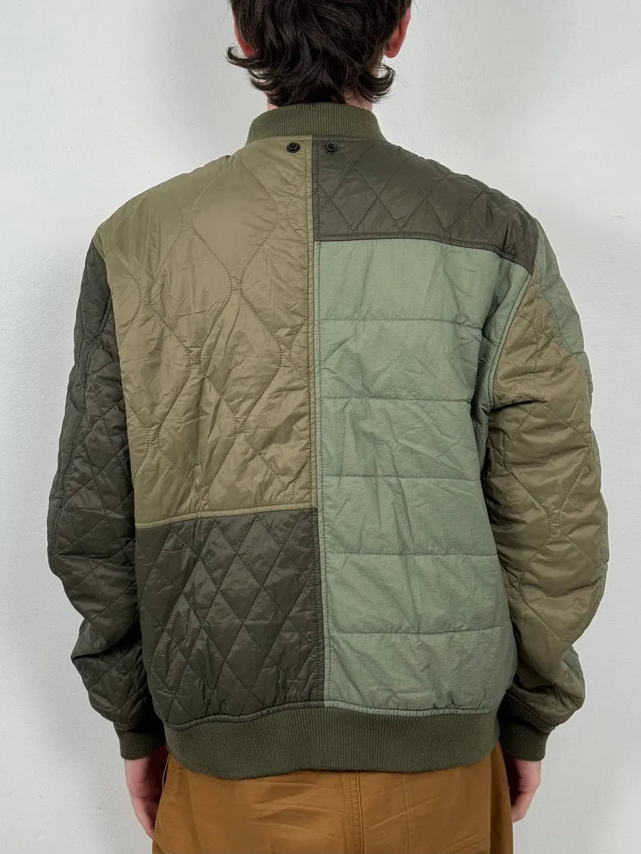 2000s Diesel Khaki Deconstructed Puffer Bomber Jacket SpHCbTJ 2