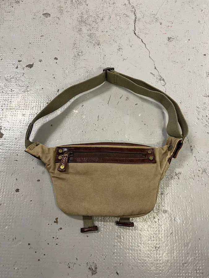 2000s Diesel Military Multi-Pocket Beige Waist Bag gKIoAzg 7