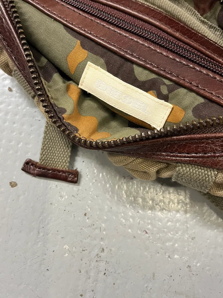 2000s Diesel Military Multi-Pocket Beige Waist Bag gKIoAzg 8