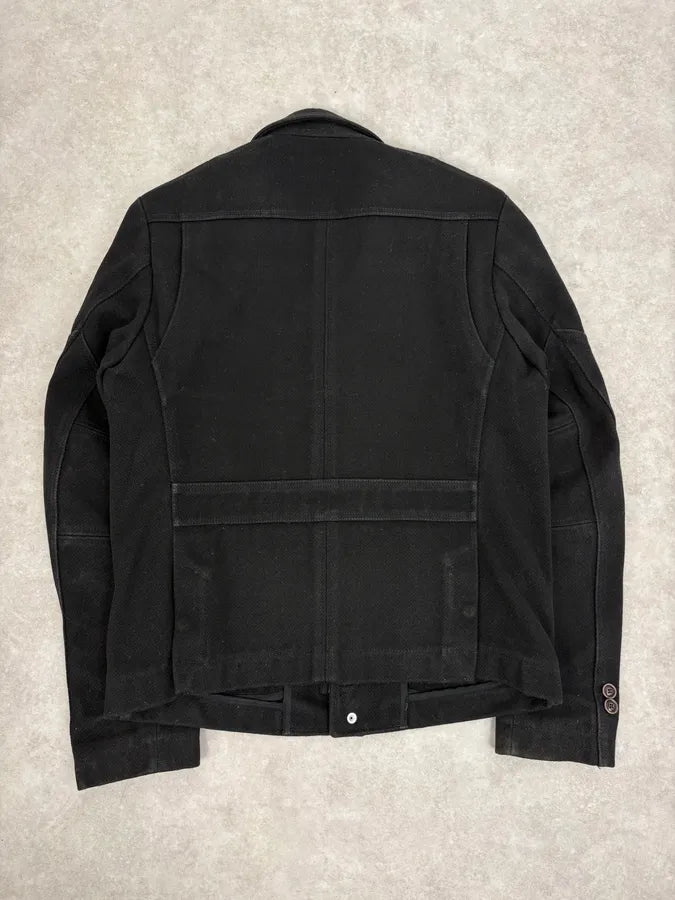 2000s Diesel Black Classy Caban Jacket gEAoeJP 5