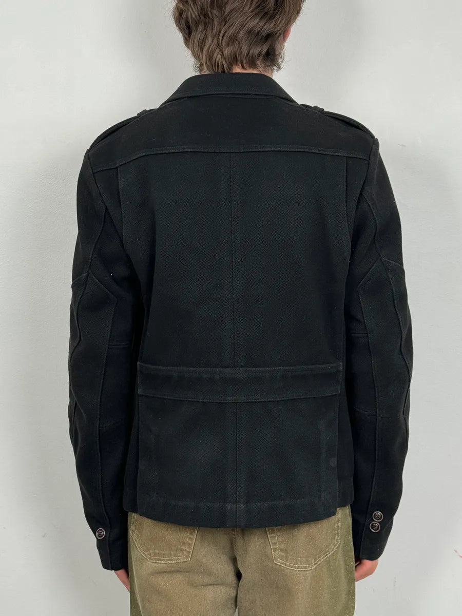 2000s Diesel Black Classy Caban Jacket gEAoeJP 2