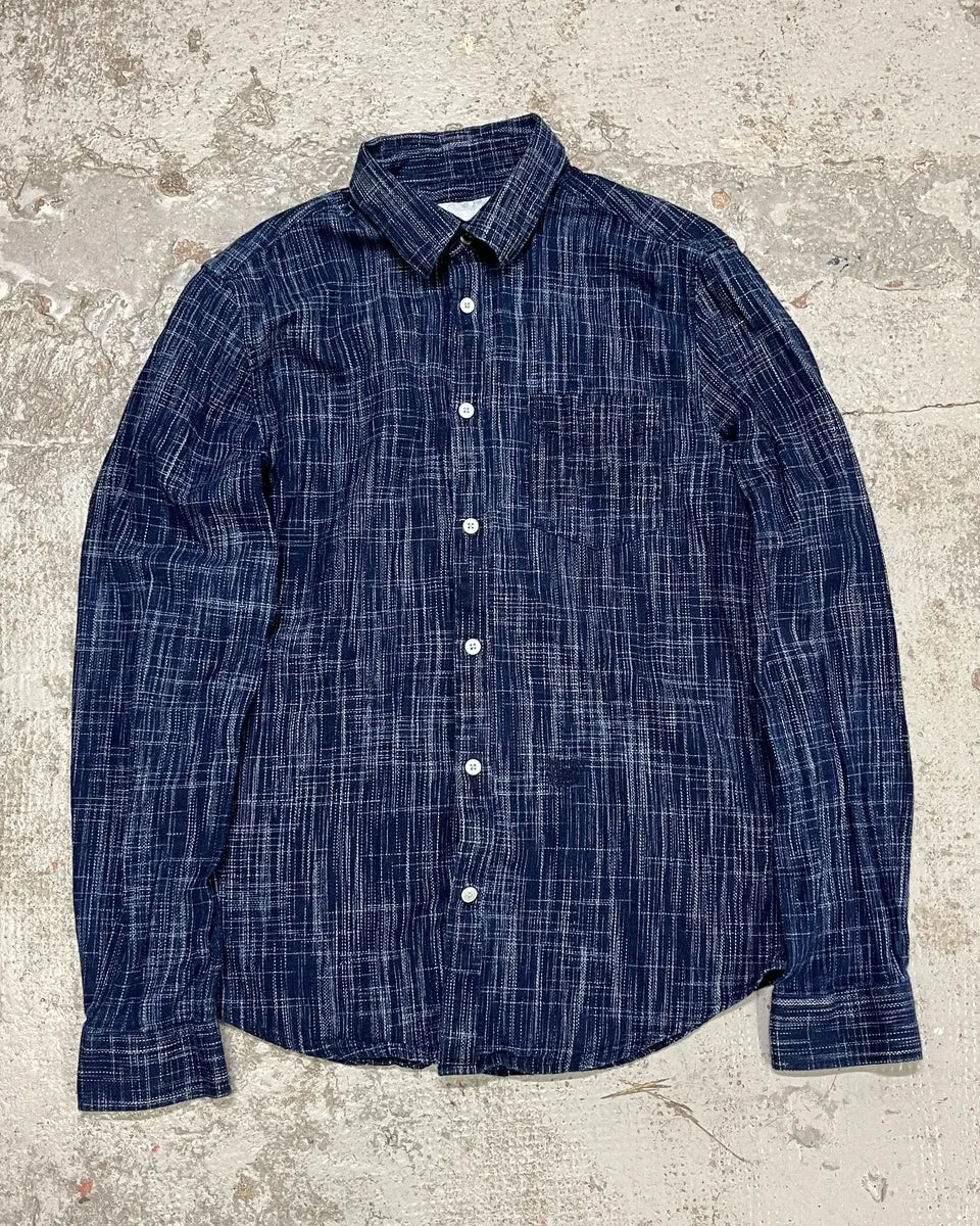 2000s Diesel Navy Lined Shirt ySSuhBz 0