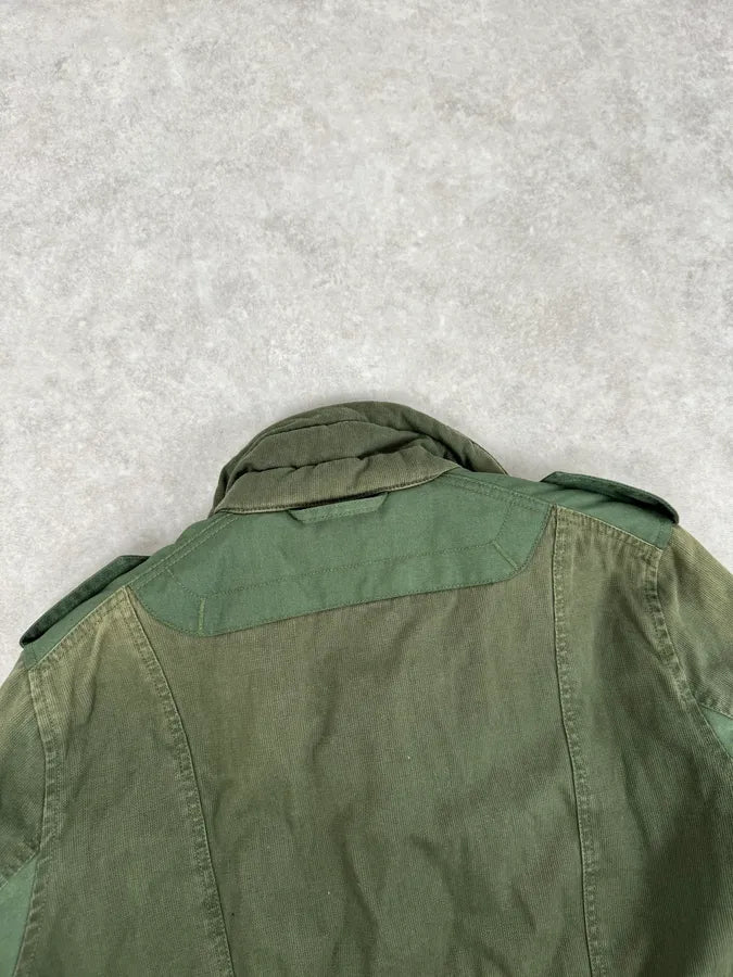 2000s Diesel Olive Multi-Pocket Military Cargo Jacket  pSXAKpw 5