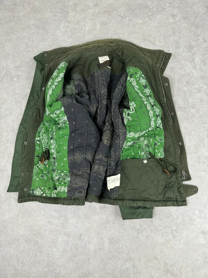 2000s Diesel Olive Multi-Pocket Military Cargo Jacket  pSXAKpw 6