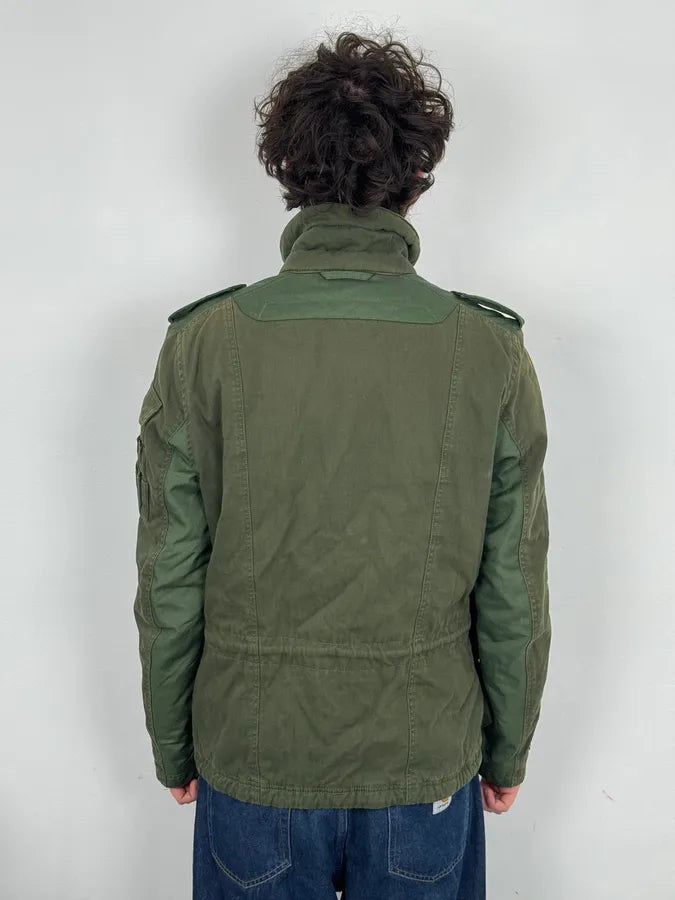 2000s Diesel Olive Multi-Pocket Military Cargo Jacket  pSXAKpw 2