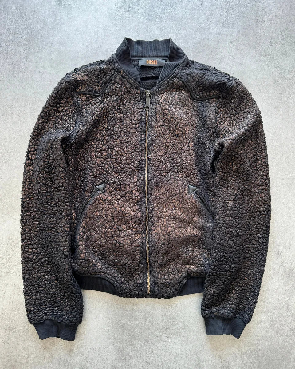 2000s Diesel Relief Bronze Seisma Zip-Up Jacket AMPVSDm 2
