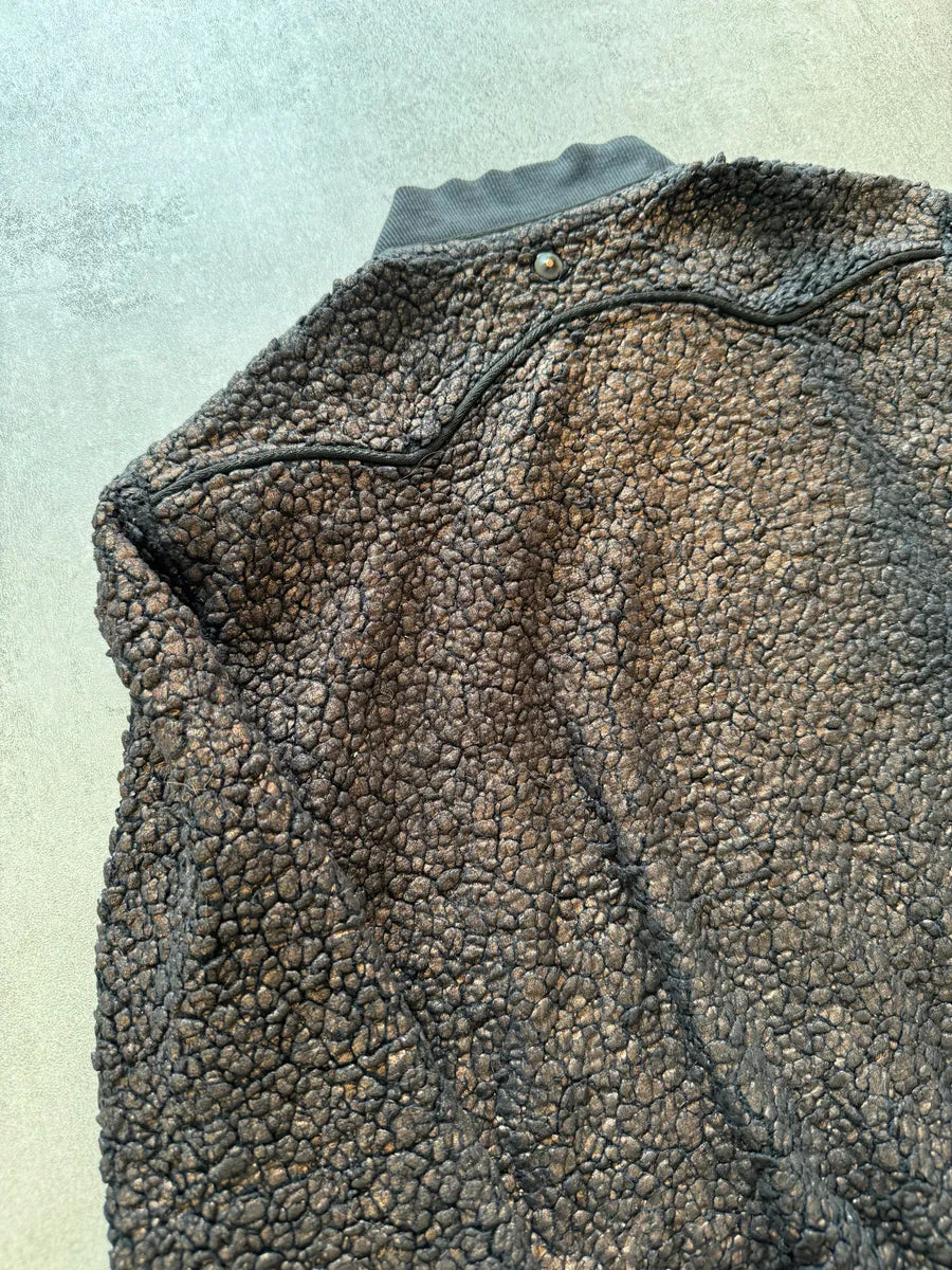 2000s Diesel Relief Bronze Seisma Zip-Up Jacket AMPVSDm 4