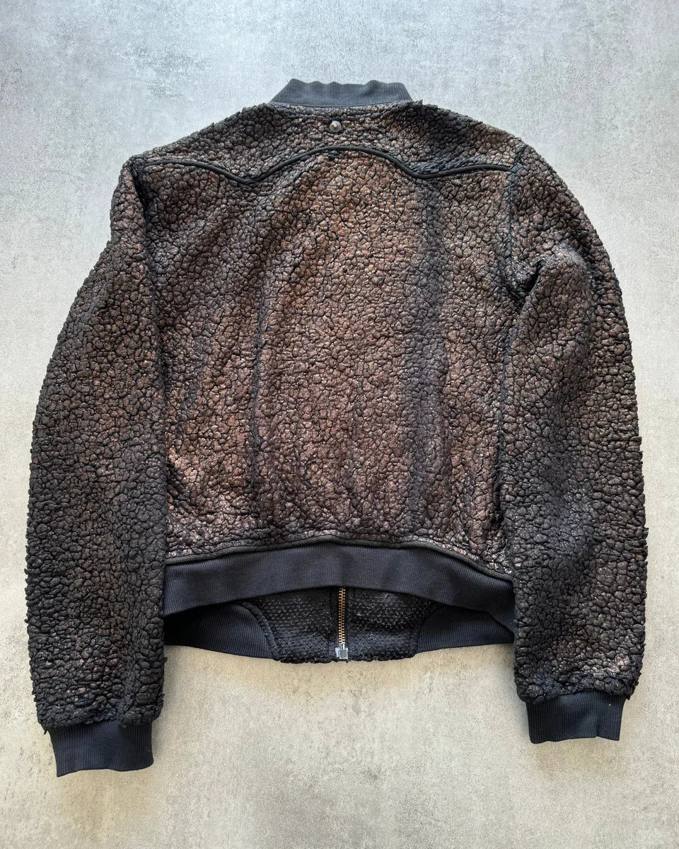 2000s Diesel Relief Bronze Seisma Zip-Up Jacket AMPVSDm 5