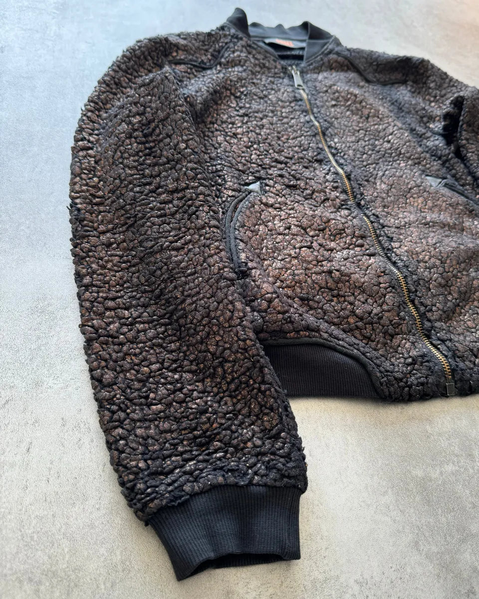 2000s Diesel Relief Bronze Seisma Zip-Up Jacket AMPVSDm 6