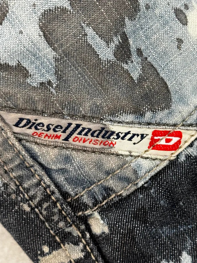 2000s Diesel Rust Splash Paint Blue Pants VcMlDHr 12