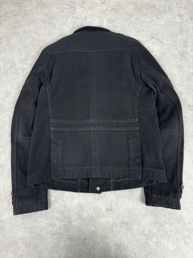 2000s Diesel Sample Black Minimalist Jacket bYauXeJ 3