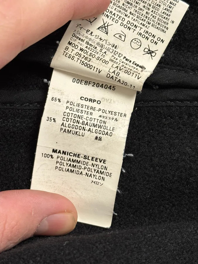 2000s Diesel Sample Black Minimalist Jacket bYauXeJ 13
