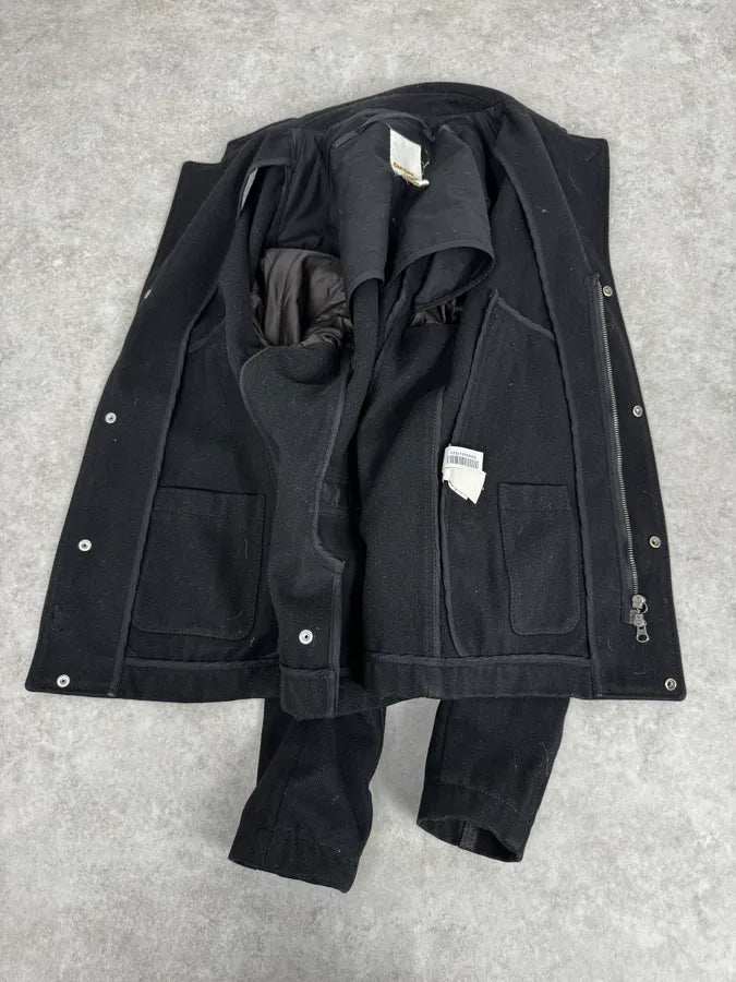2000s Diesel Sample Black Minimalist Jacket bYauXeJ 6