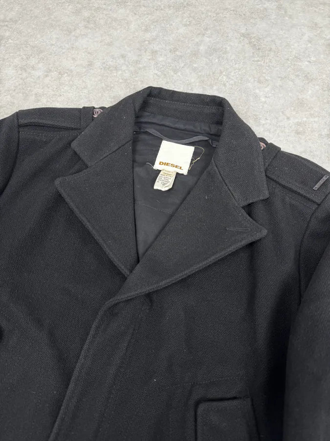 2000s Diesel Sample Black Minimalist Jacket bYauXeJ 4