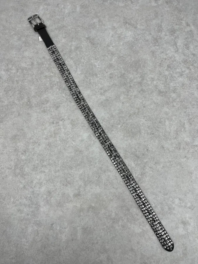 2000s Diesel Studded Black Leather Belt elIQZMG 5