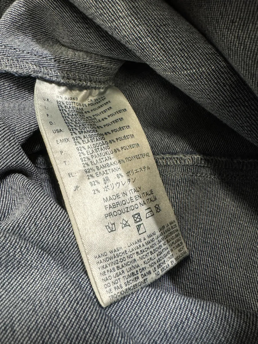 2000s Diesel Tornado Zip Blue Denim Dress jVrilzI 3