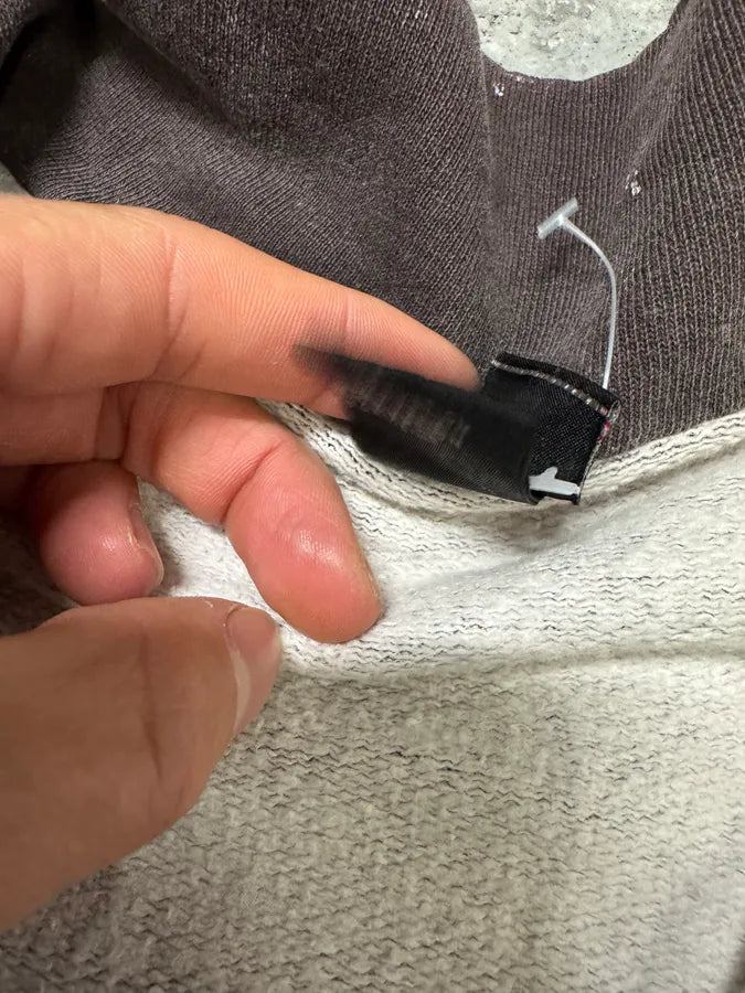 2000s Diesel White & Brown Washed Sweater (L) 10