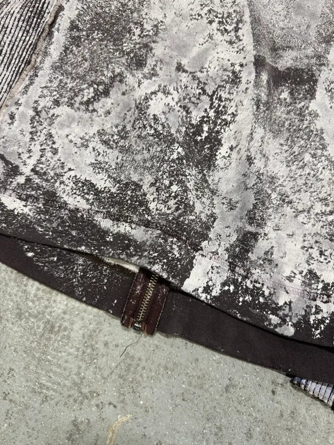 2000s Diesel White & Brown Washed Sweater (L) 7