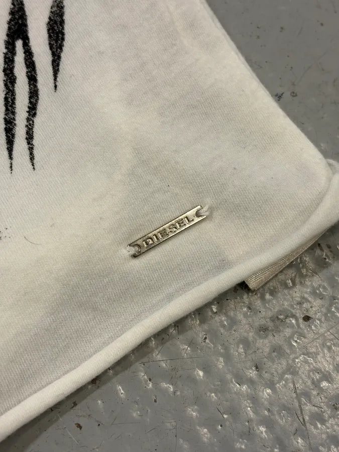 2000s Diesel White & Black Zebra Tank Top RUDDOEs 7