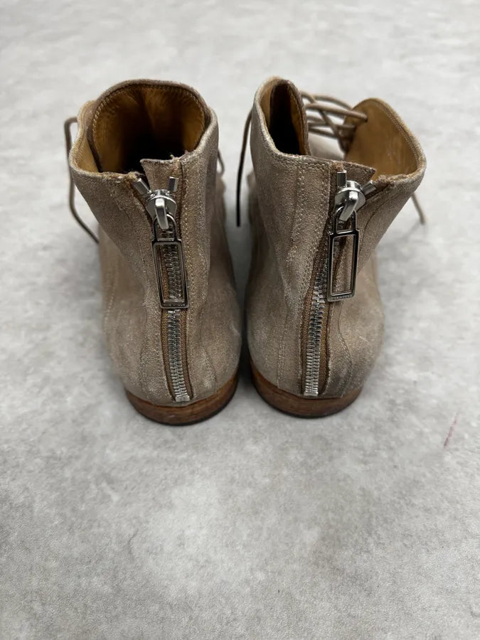 2000s Dior Beige Suede Leather Boots KIjLAvF 3