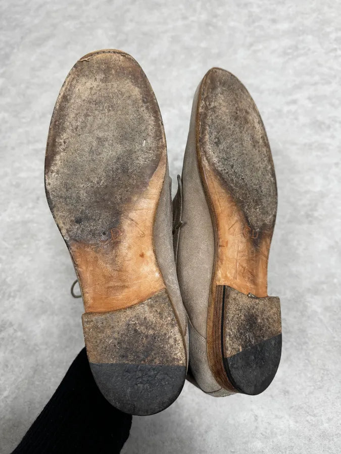 2000s Dior Beige Suede Leather Boots KIjLAvF 5