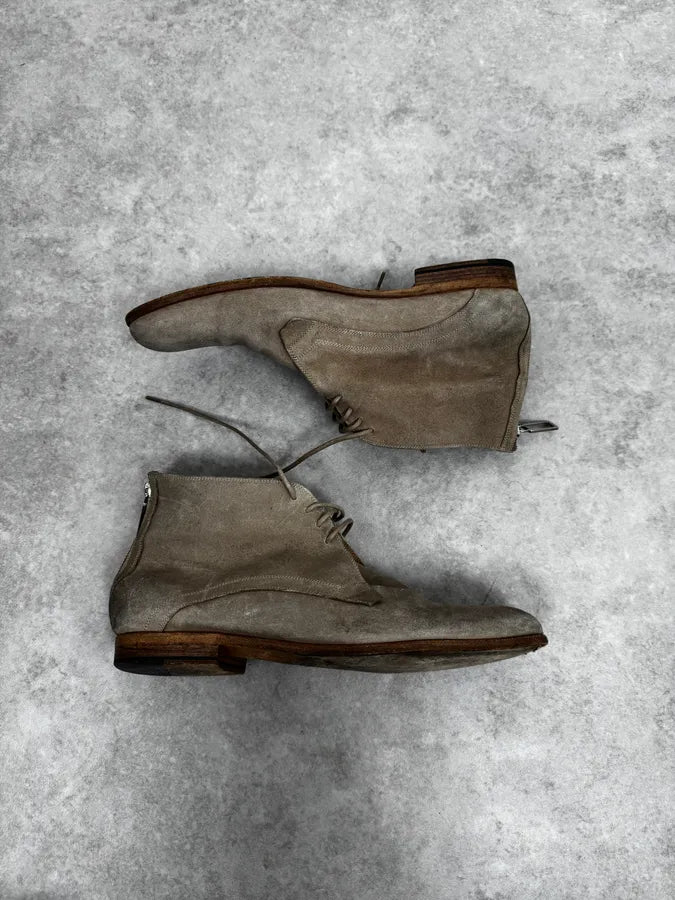 2000s Dior Beige Suede Leather Boots KIjLAvF 2