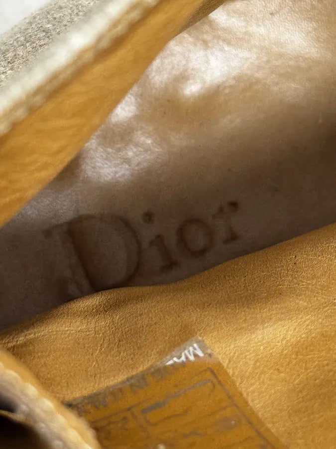 2000s Dior Beige Suede Leather Boots KIjLAvF 4