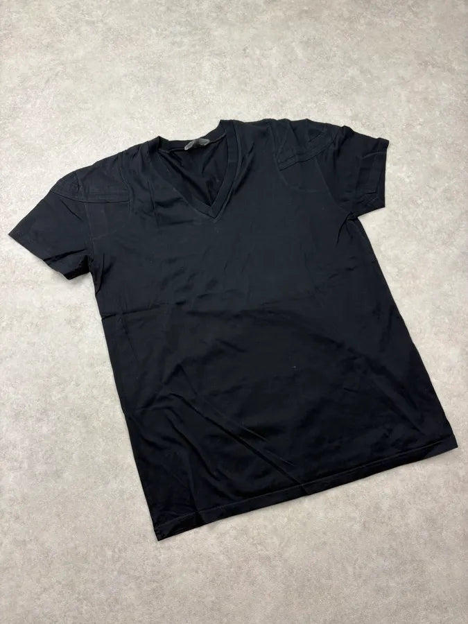 SS2009 Dior Black Classy Stitched V-Neck T-Shirt by Kris Van Assche arfhSQk 3