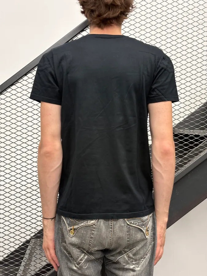 SS2009 Dior Black Classy Stitched V-Neck T-Shirt by Kris Van Assche arfhSQk 2