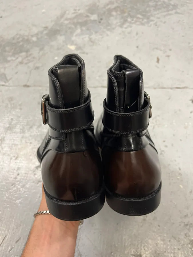 2000s Dior Black Minimalist Leather Boots benJSEf 6