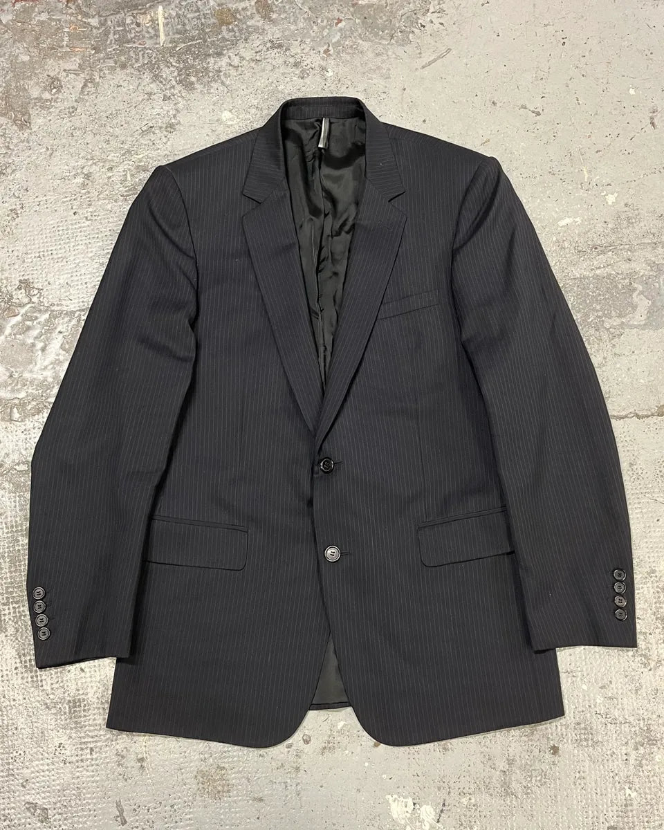 2000s Dior Black Striped Blazer pSJhafy 0