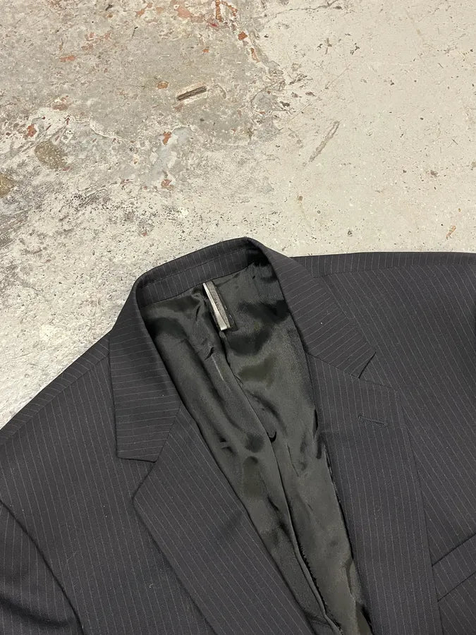 2000s Dior Black Striped Blazer pSJhafy 3