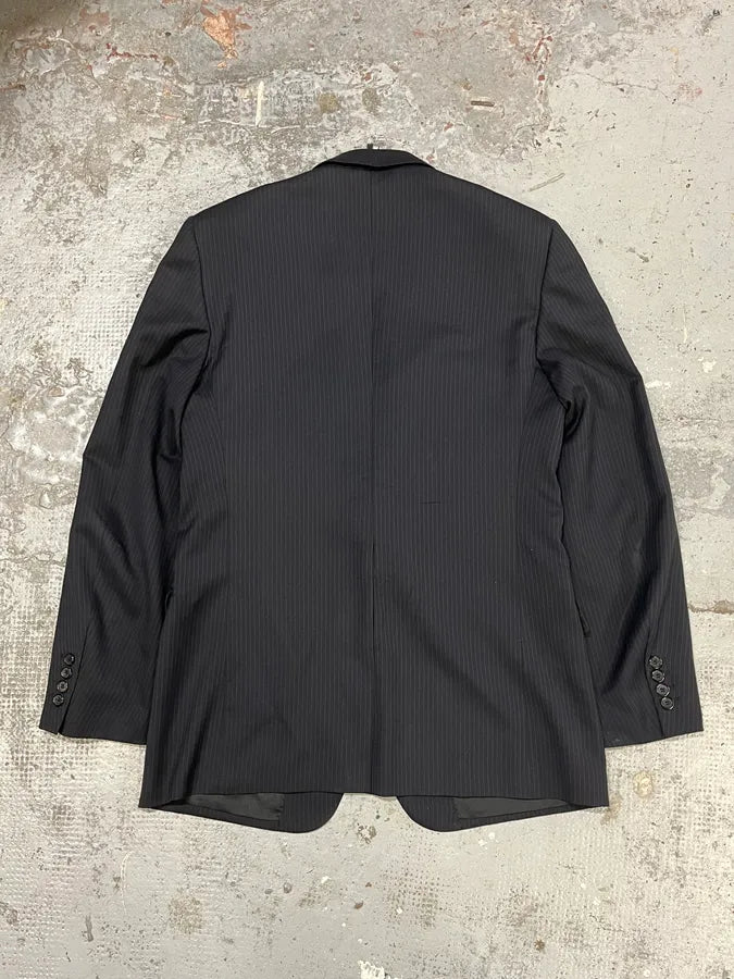 2000s Dior Black Striped Blazer pSJhafy 4