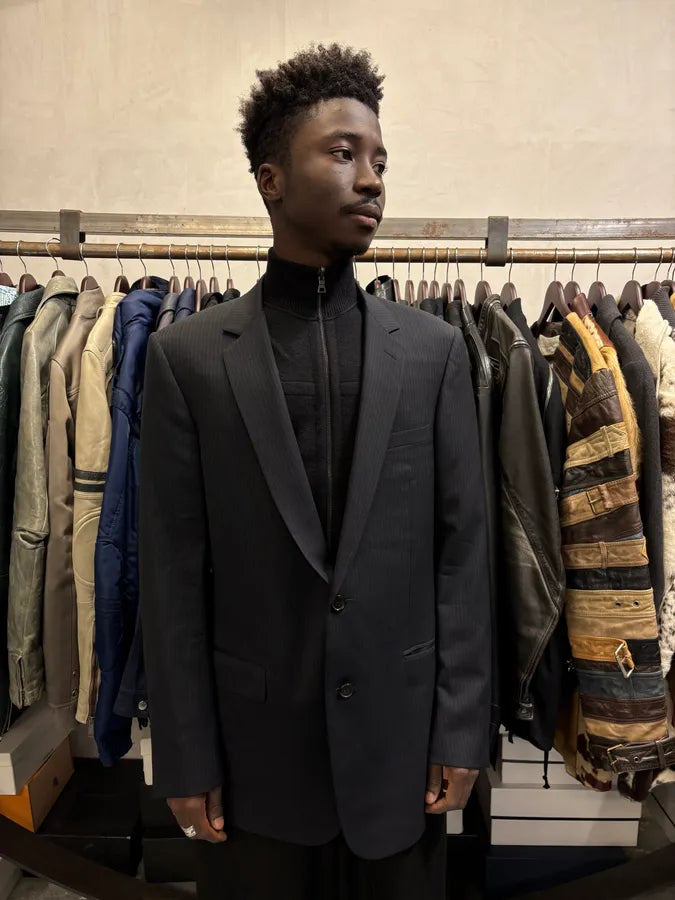 2000s Dior Black Striped Blazer pSJhafy 1