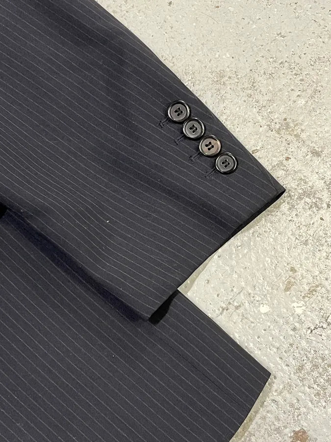 2000s Dior Black Striped Blazer pSJhafy 6