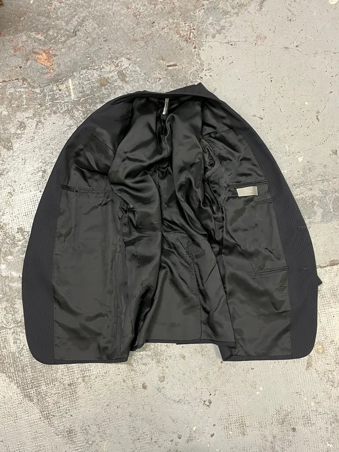 2000s Dior Black Striped Blazer pSJhafy 7