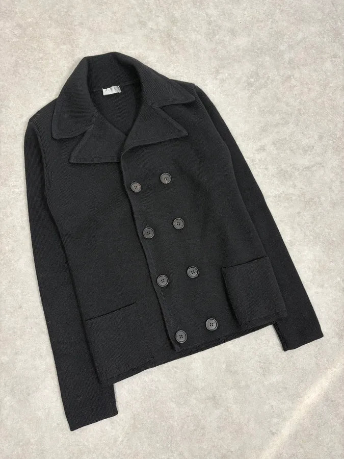 FW2007 Dior Black Wool Double-Breasted Caban by Hedi Slimane FOvJDCN 3