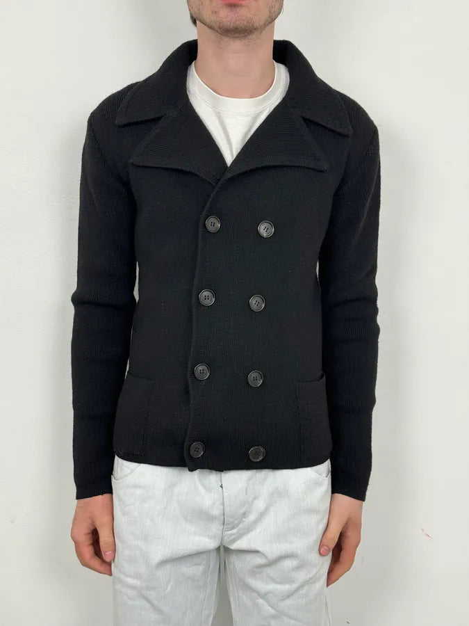 FW2007 Dior Black Wool Double-Breasted Caban by Hedi Slimane FOvJDCN 1