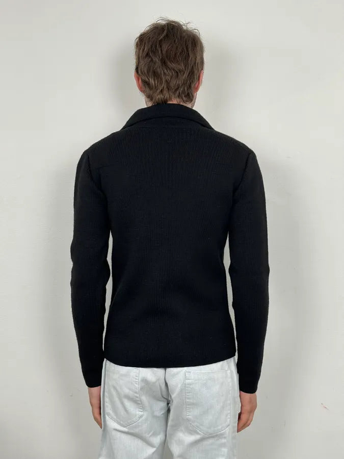 FW2007 Dior Black Wool Double-Breasted Caban by Hedi Slimane FOvJDCN 2