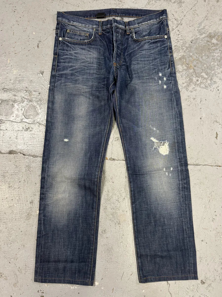 2000s Dior Blue Denim Jeans by Hedi Slimane bapglMV 0