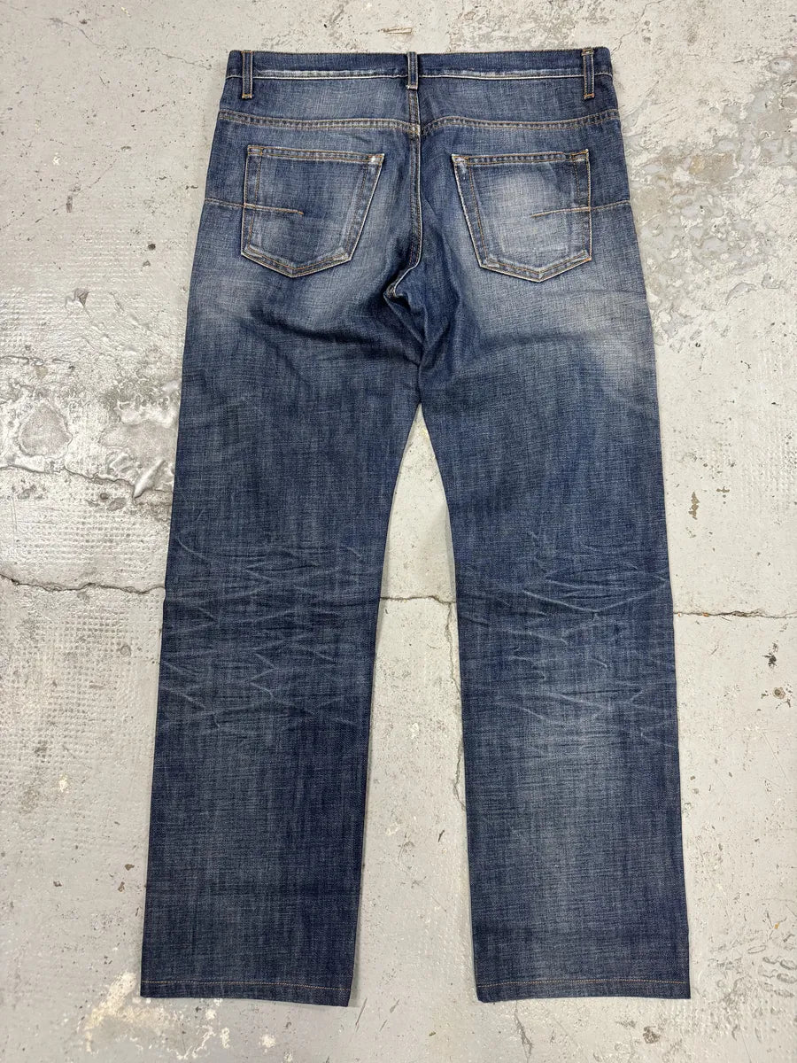 2000s Dior Blue Denim Jeans by Hedi Slimane bapglMV 1