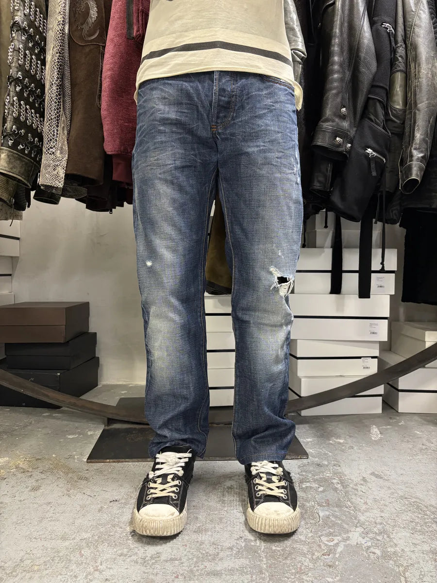 2000s Dior Blue Denim Jeans by Hedi Slimane bapglMV 2