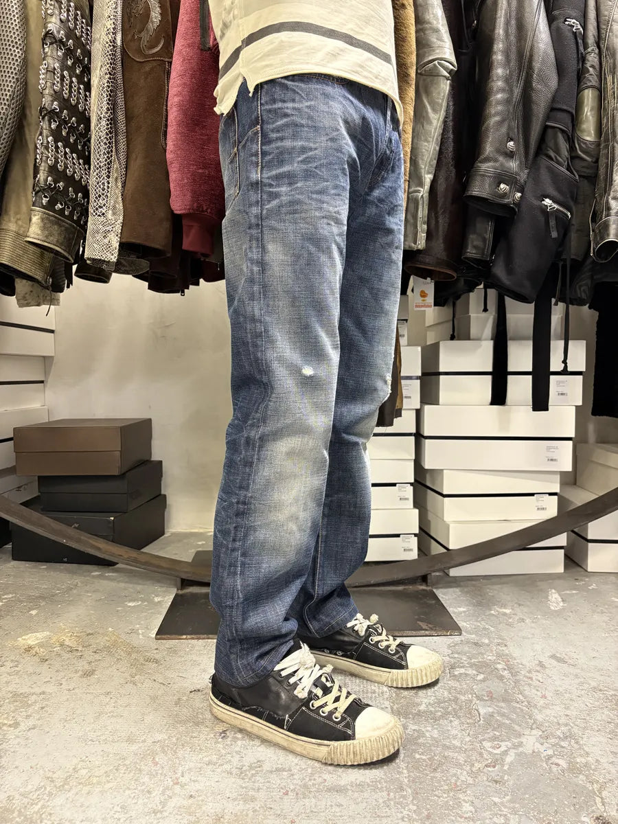 2000s Dior Blue Denim Jeans by Hedi Slimane bapglMV 3