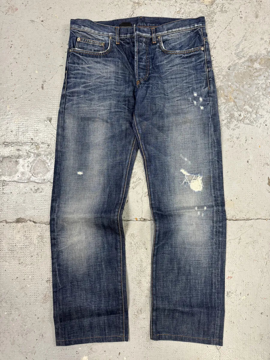 2000s Dior Blue Denim Jeans by Hedi Slimane bapglMV 6