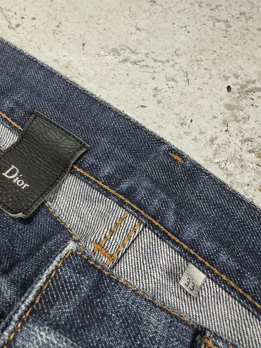 2000s Dior Blue Denim Jeans by Hedi Slimane bapglMV 9