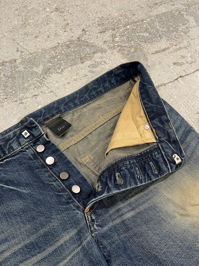 2000s Dior Blue Faded Denim Jeans NkfsKlF 9