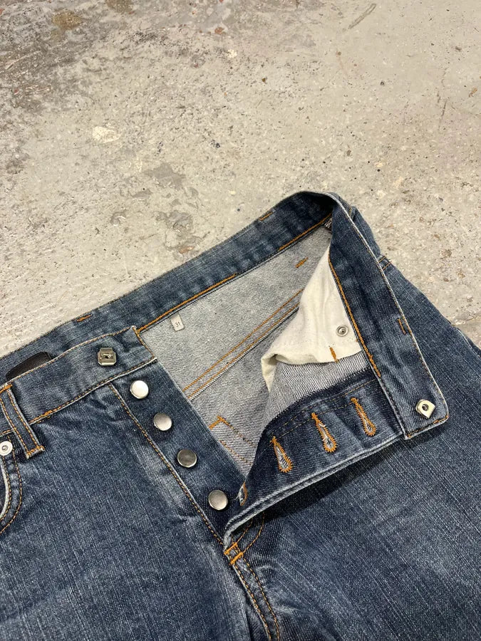 2000s Dior Blue Signature Denim Jeans fbZEZIn 8