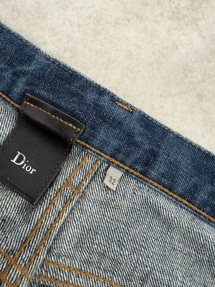 2000s Dior Blue Slim Denim Jeans by Hedi Slimane qtaOzCO 12