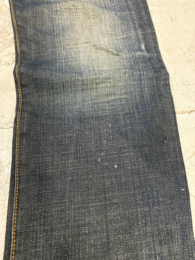 2000s Dior by Hedi Slimane Blue Faded Denim Straight Jeans (M) GynQqzW 8